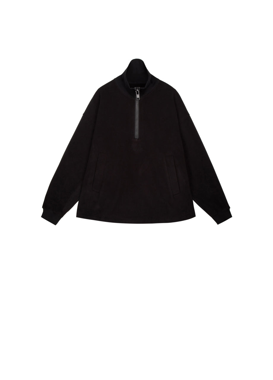 JNBY Oversized Zip-Front Pullover With Drawstring Hem