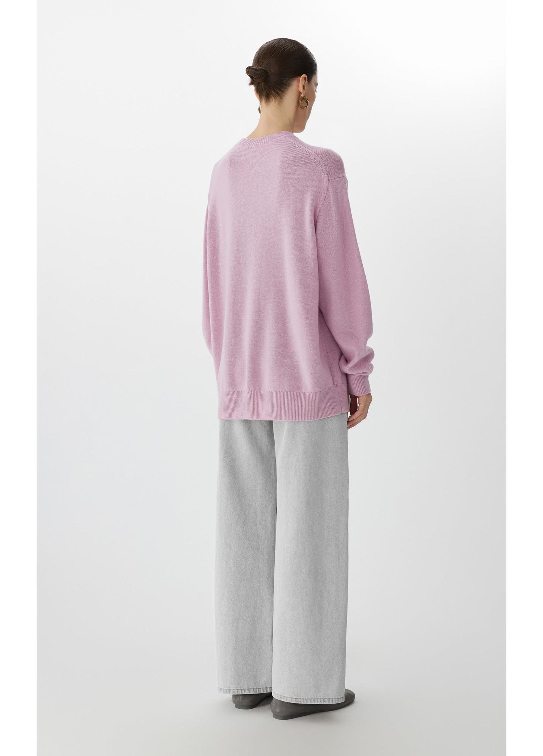 JNBY Loose Fit Cat Print Long-Sleeve Sweater