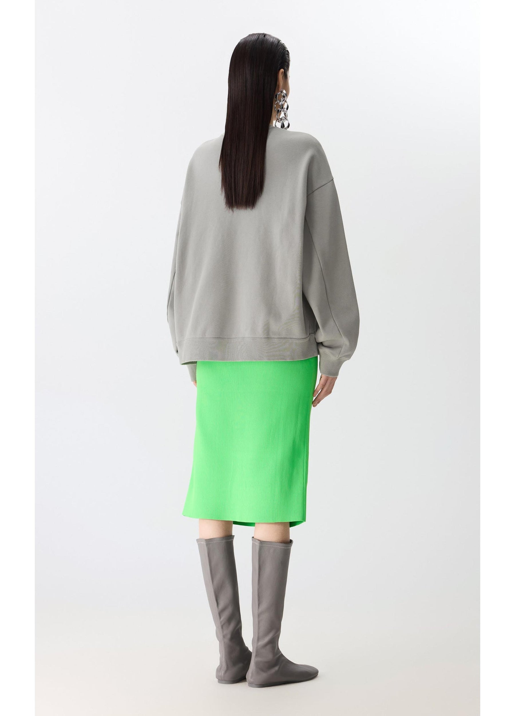 JNBY Playful Cat Oversized Cotton Sweatshirt