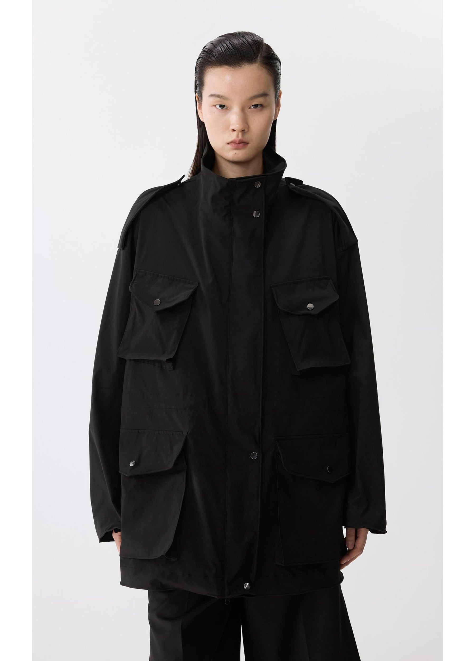 JNBY Oversized Shapeable Bone-Fish Hybrid Jacket