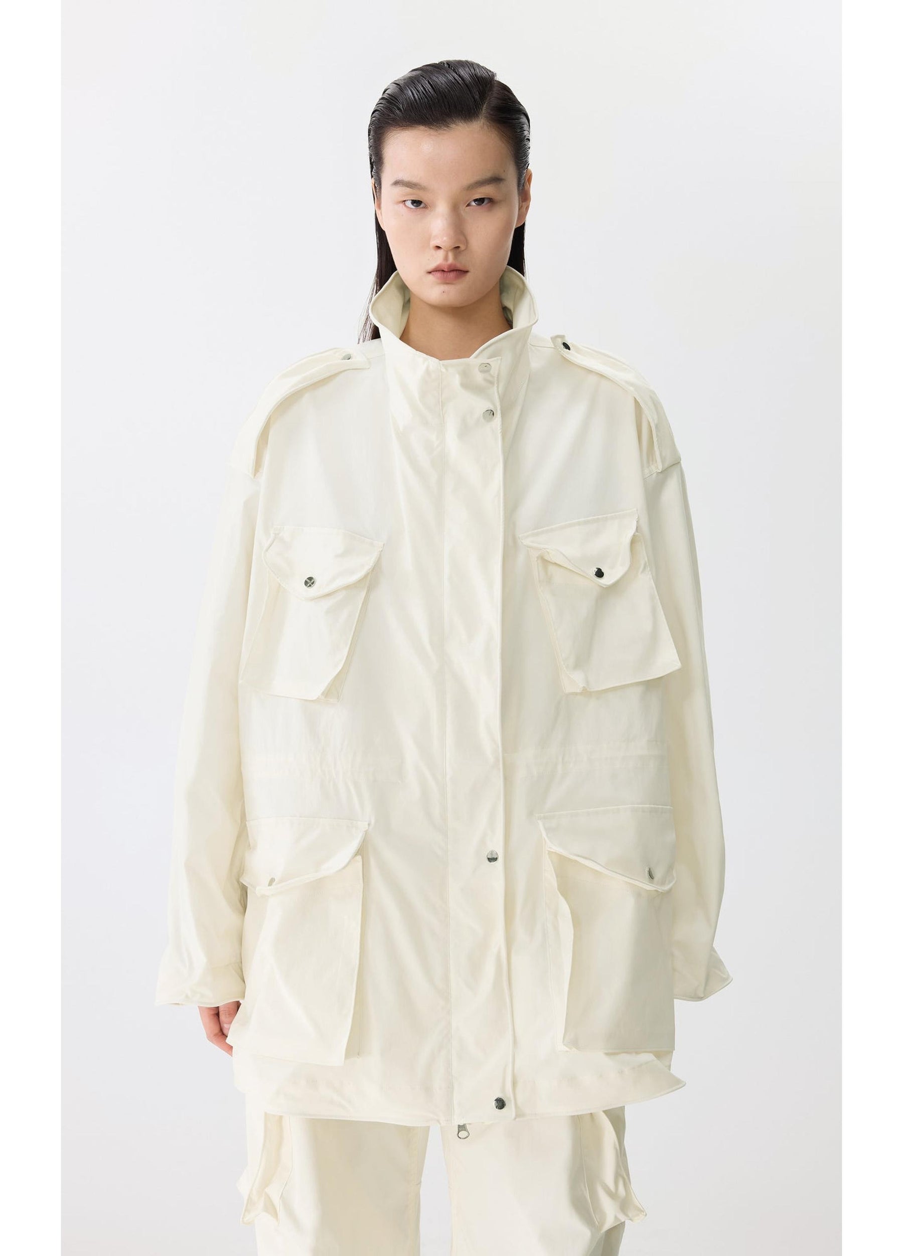 JNBY Oversized Shapeable Bone-Fish Hybrid Jacket
