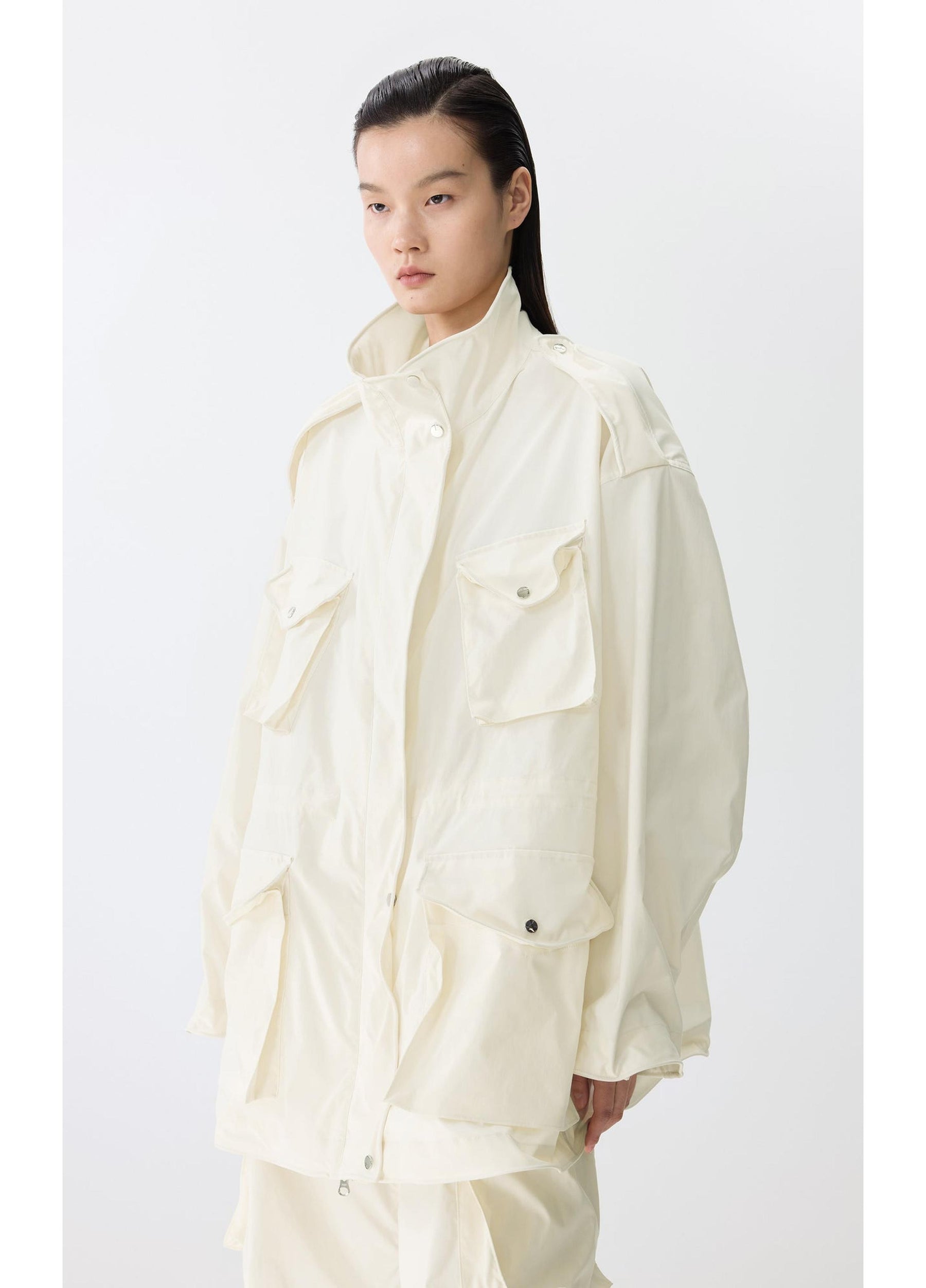 JNBY Oversized Shapeable Bone-Fish Hybrid Jacket