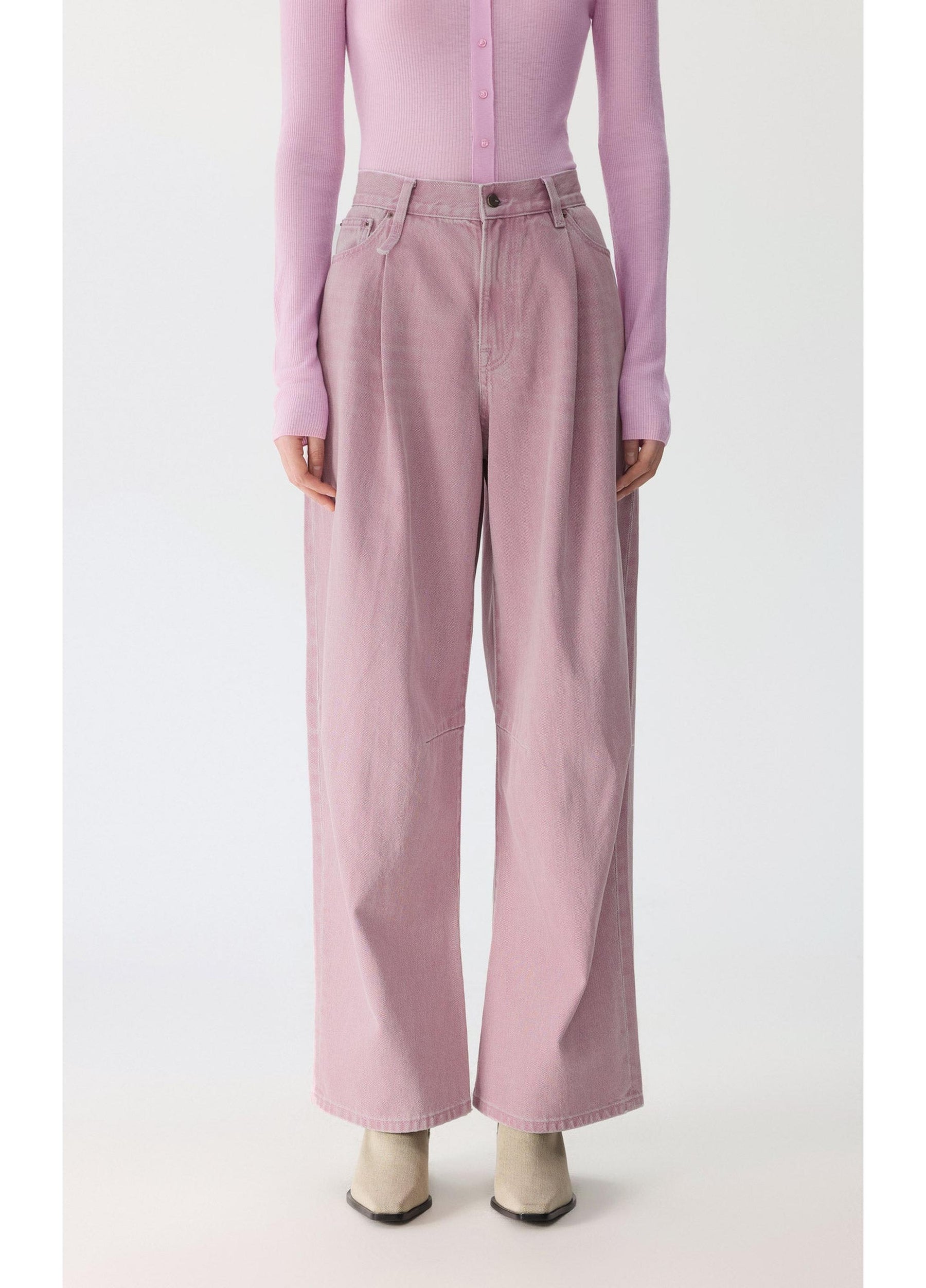 JNBY Straight-Leg Cuffed Denim Jeans
