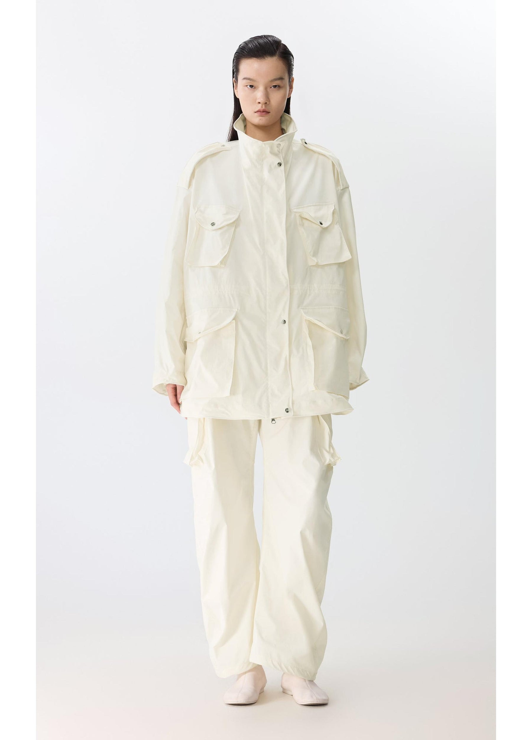 JNBY Oversized Shapeable Bone-Fish Hybrid Jacket