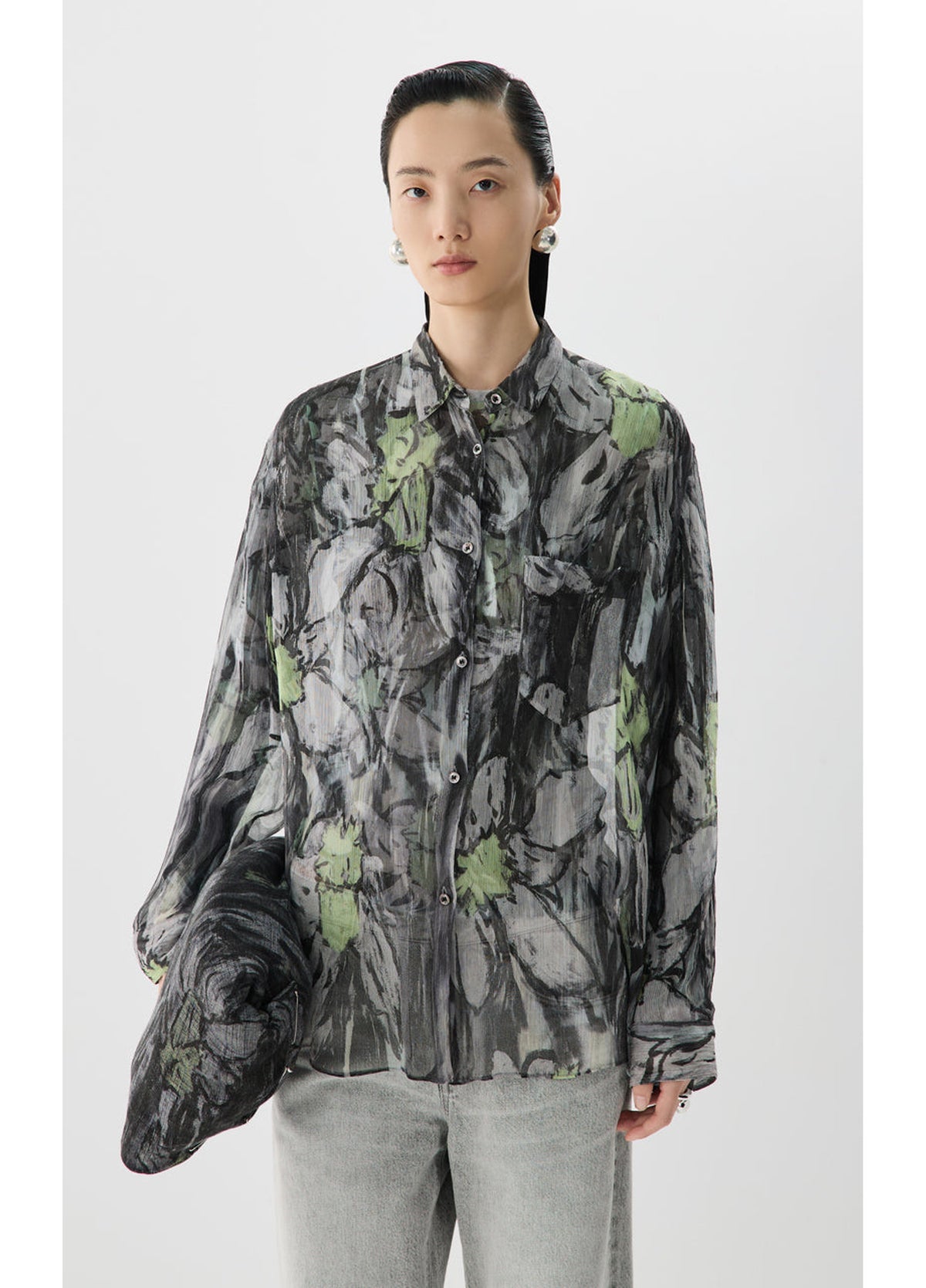 JNBY Narcissus Pattern Loose Shirt