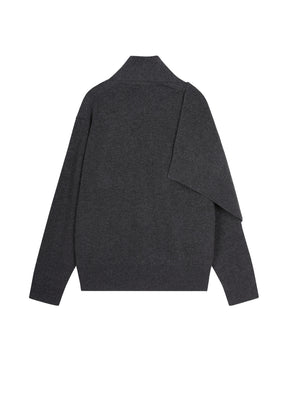 JNBY scarf collar cardigan