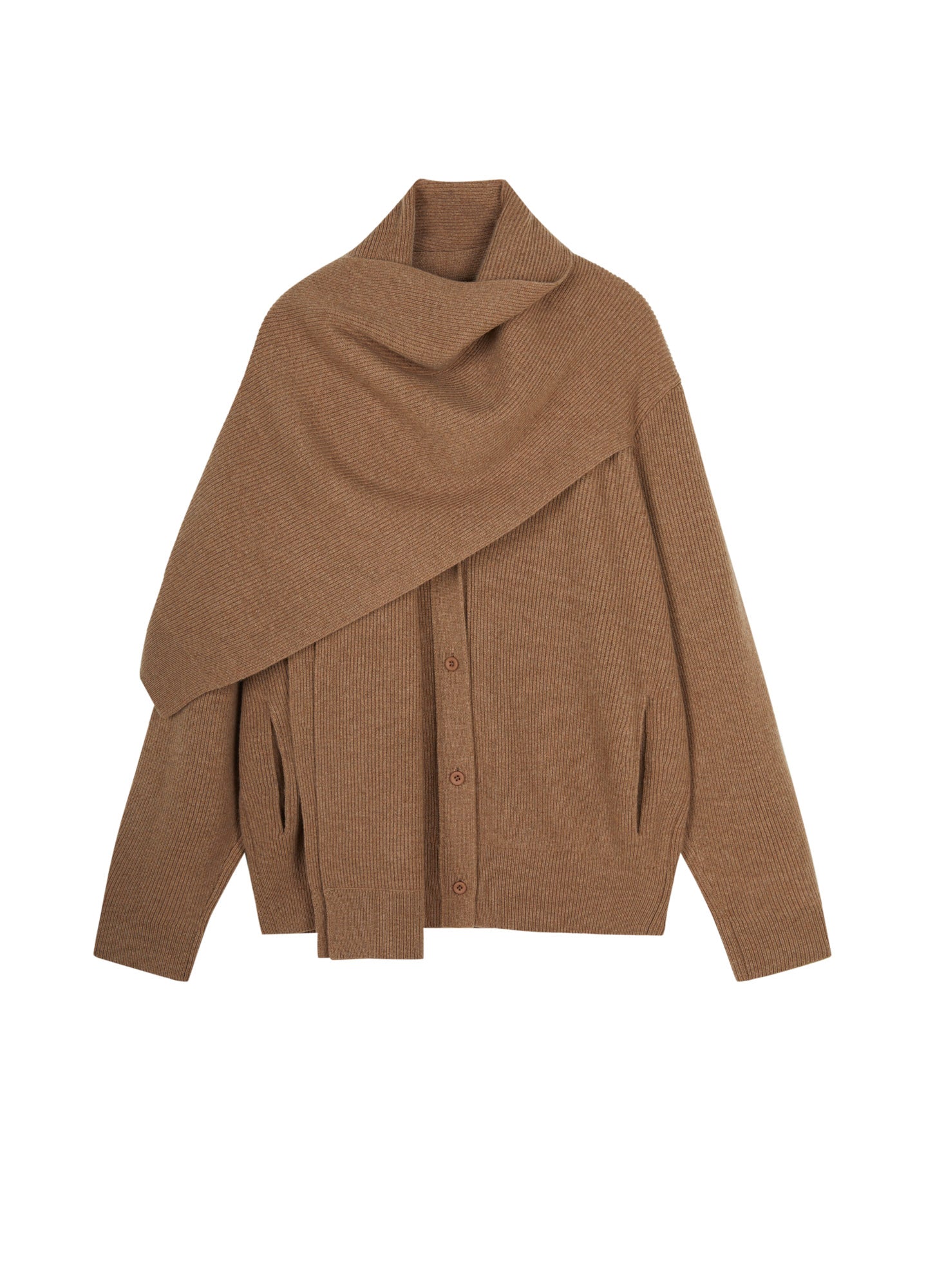 JNBY scarf collar cardigan