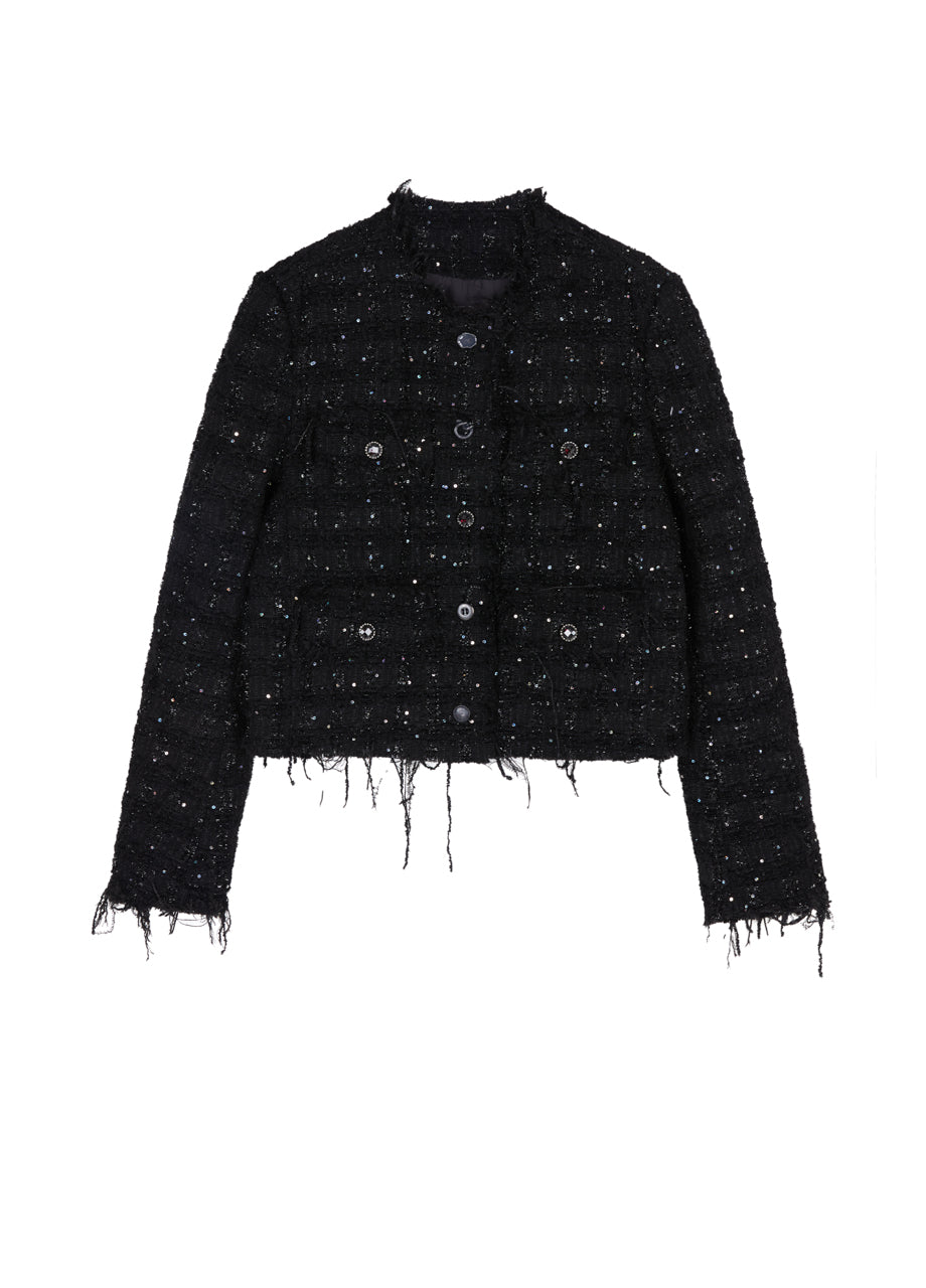 JNBY Cropped Jacquard Down Coat