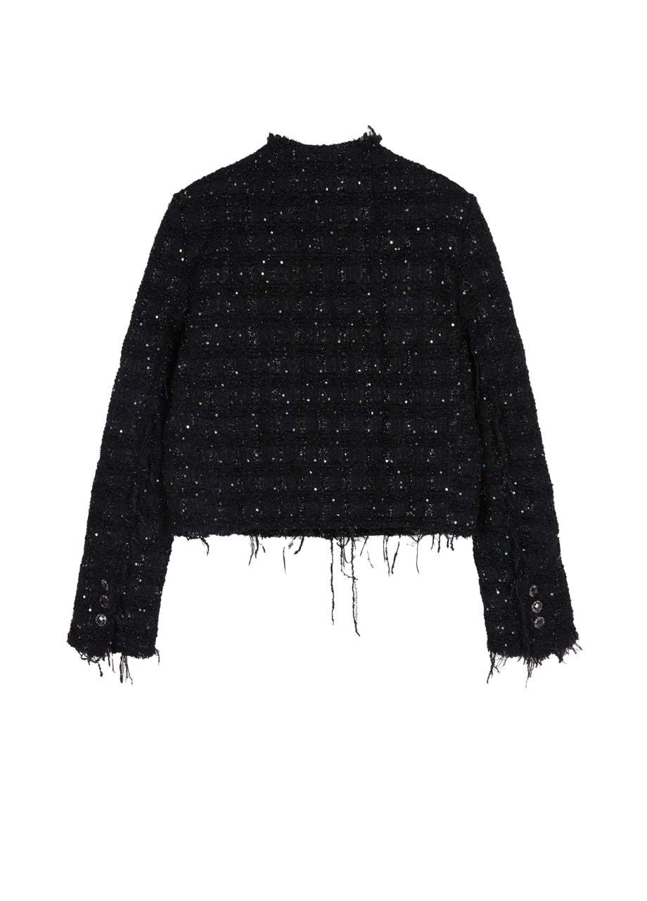 JNBY Cropped Jacquard Down Coat