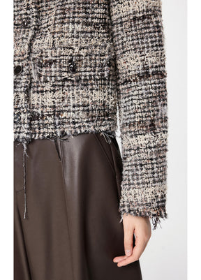 JNBY Cropped Jacquard Down Coat