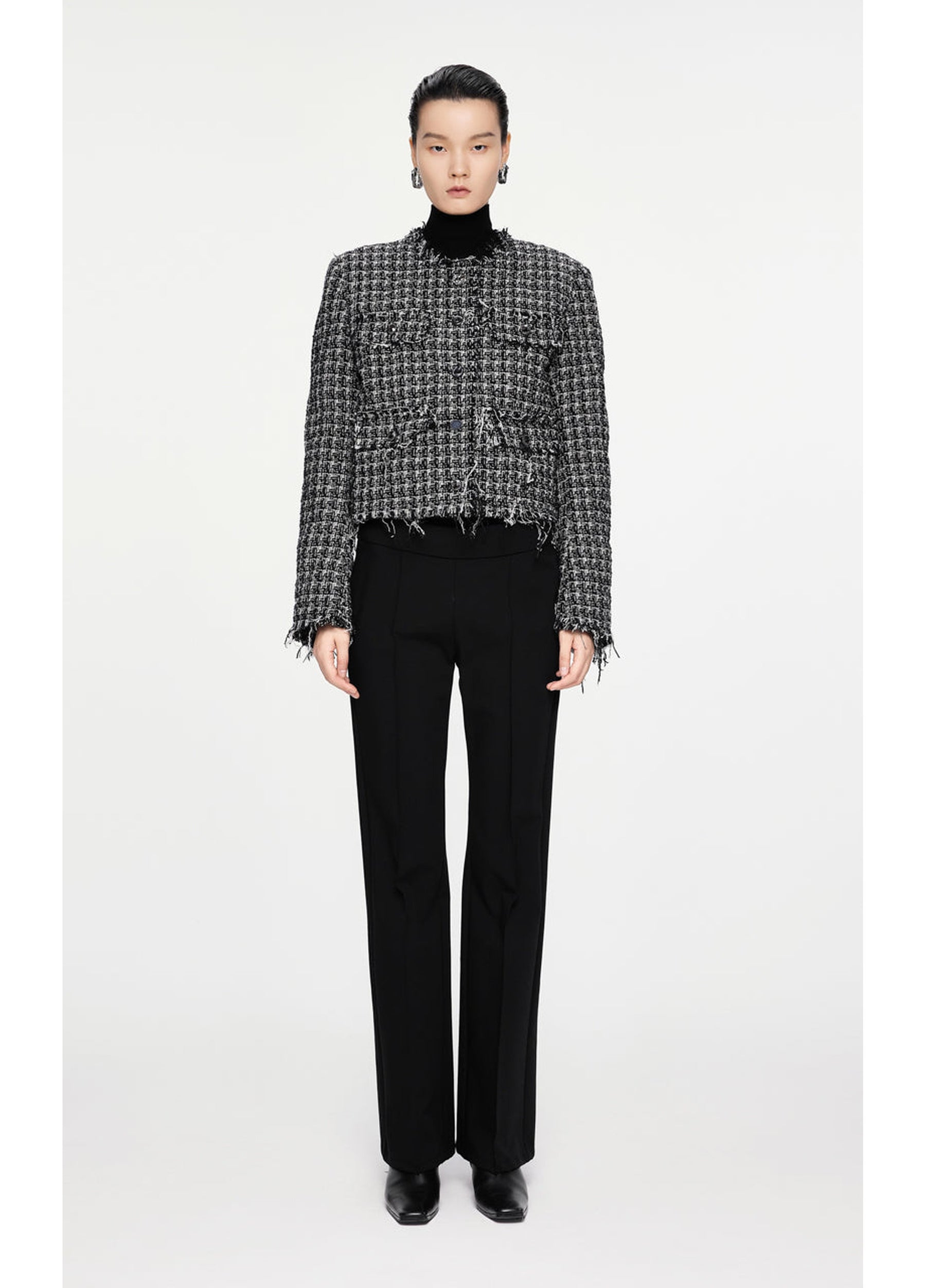 JNBY Cropped Jacquard Down Coat