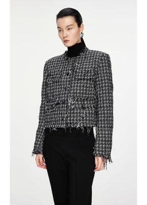 JNBY Cropped Jacquard Down Coat