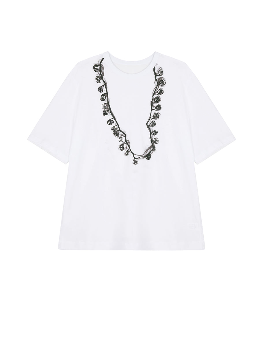 JNBY Miao-inspired Prints Relaxed-fit T-shirt