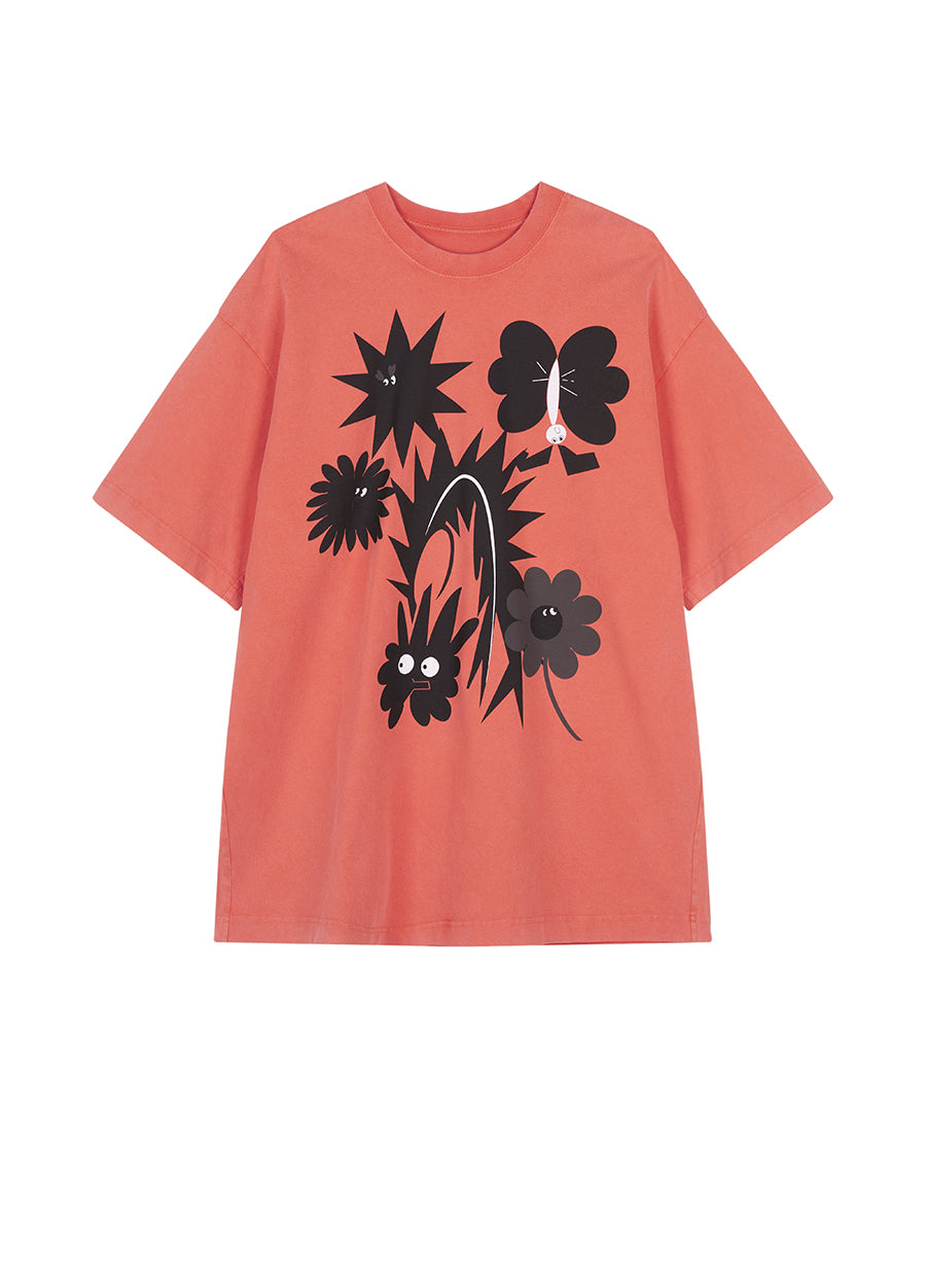 JNBY Graphic Pattern Short Sleeve T-shirt