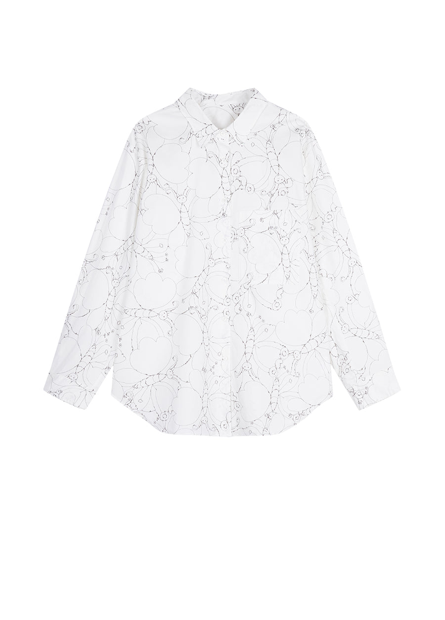 JNBY Pattern Sketch Long Sleeve Shirt