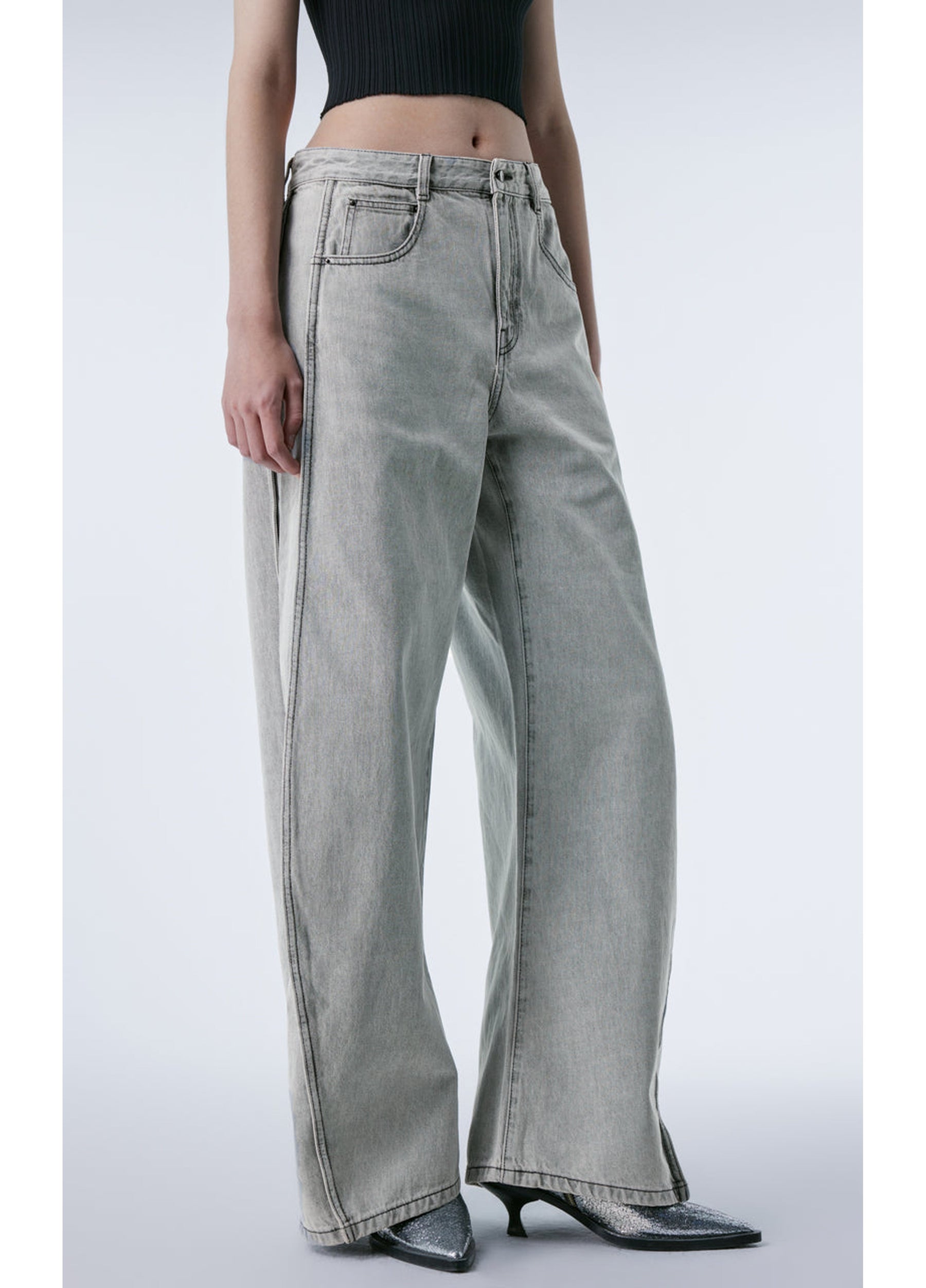 JNBY Cotton Wide Leg Track pants