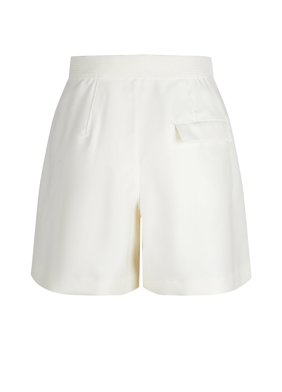 JNBY Wool-blend Silk Elastic Waist Shorts