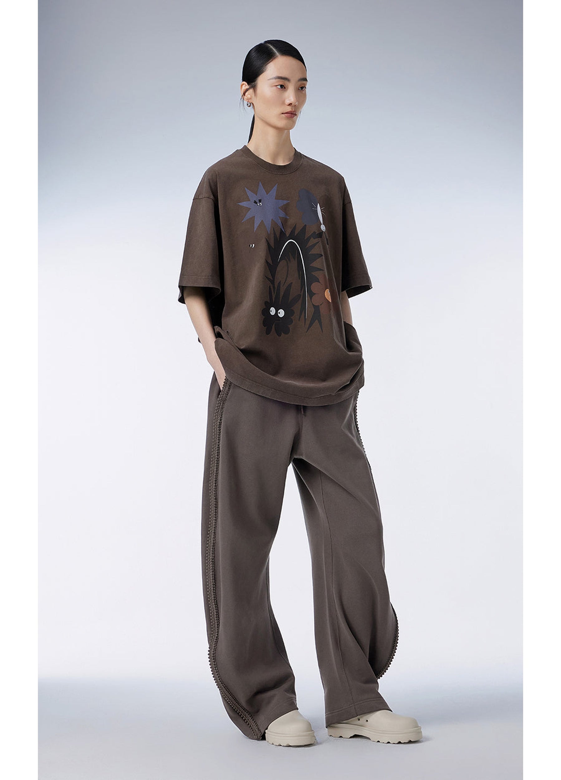 JNBY Wide Leg Track Pants