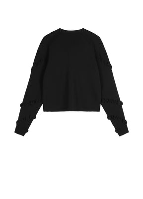 JNBY Oversized Sweater with Pleated Sleeves