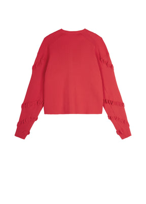 JNBY Oversized Sweater with Pleated Sleeves