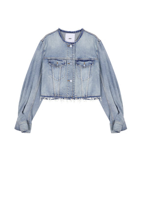 JNBY Relaxed Collarless Demin Jacket