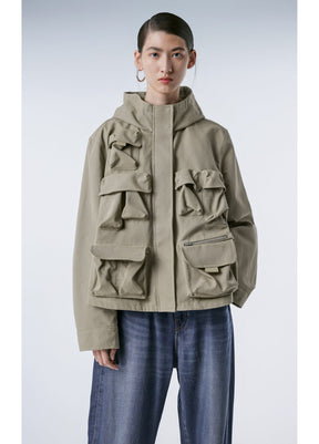 JNBY Oversized Cotton Hooded Jacket