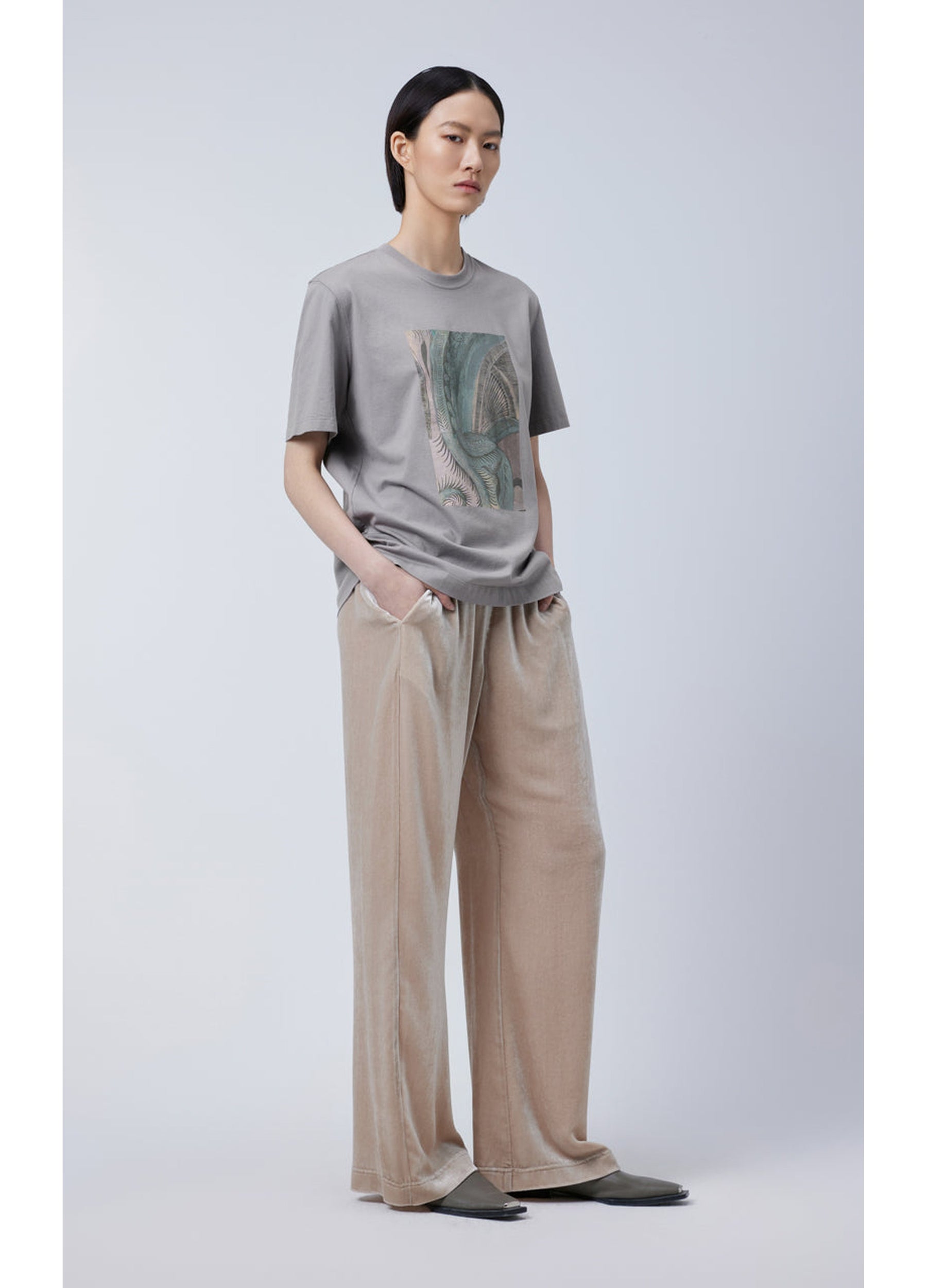 JNBY Viscose-silk Extra-long Pants