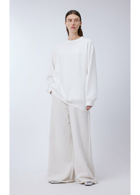 JNBY Extra Long Wide-leg Cotton Pants