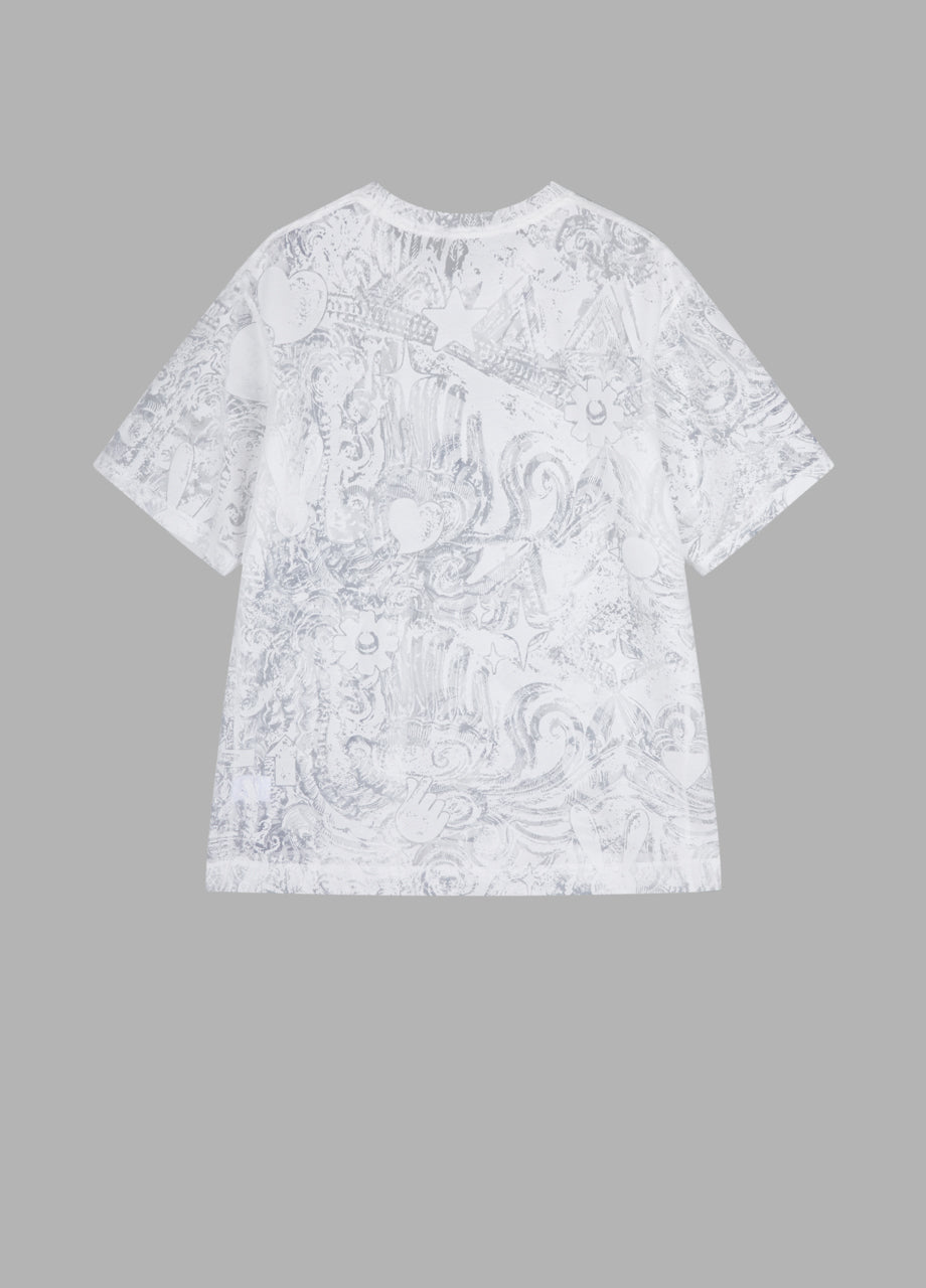 JNBY Relaxed Miao-inspired Print Cotton T-shirt