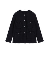 JNBY Cotton Collarless Denim Jacket