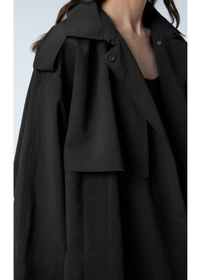 JNBY Oversized Belted Short Trench Coat