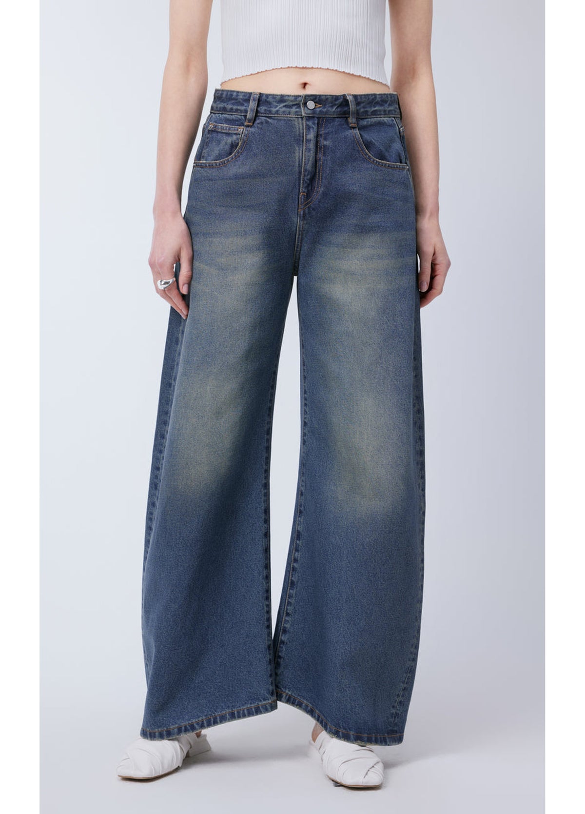 JNBY Relaxed Cotton Track Jeans