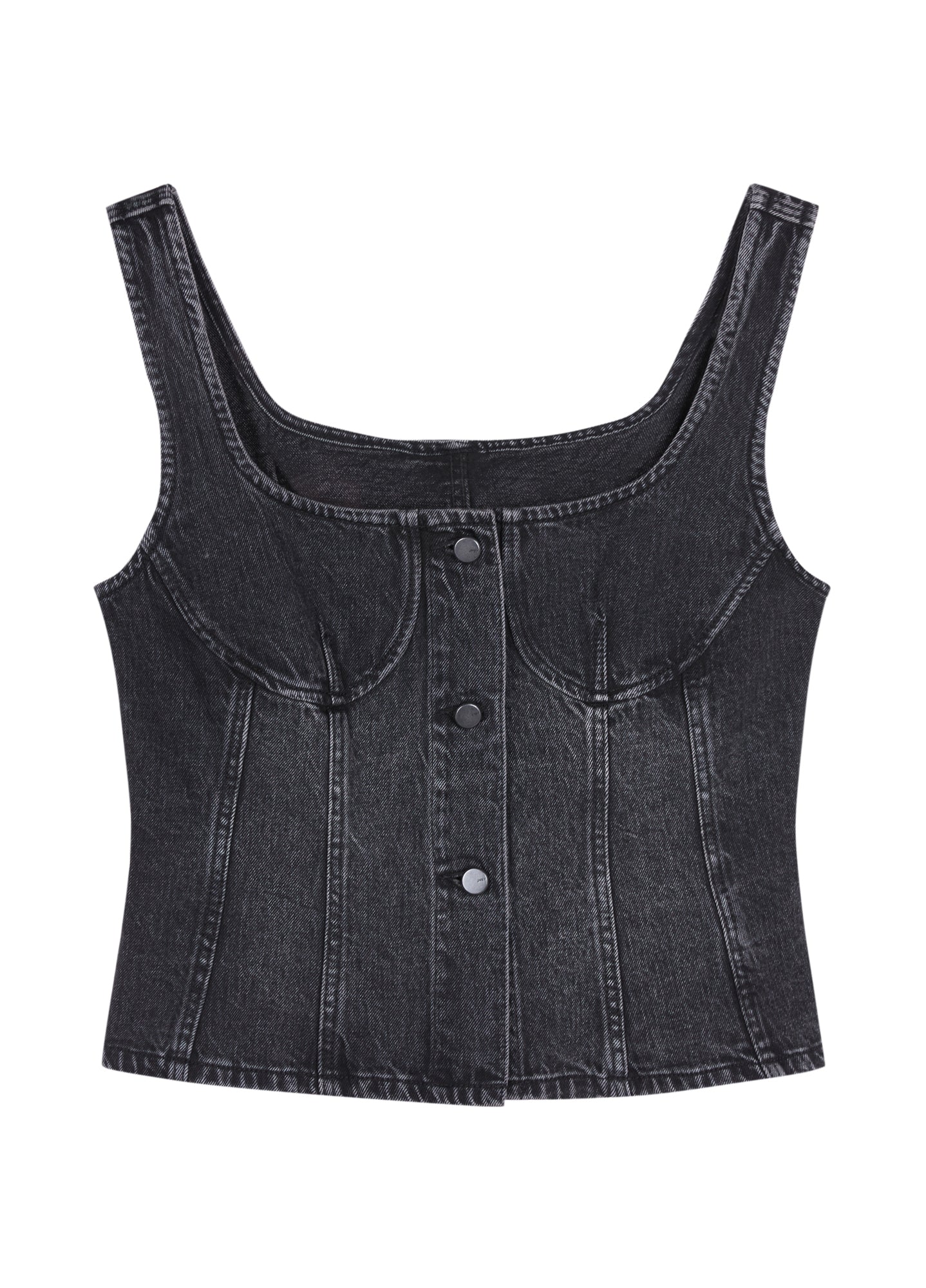 JNBY Cropped Cotton Denim Vest