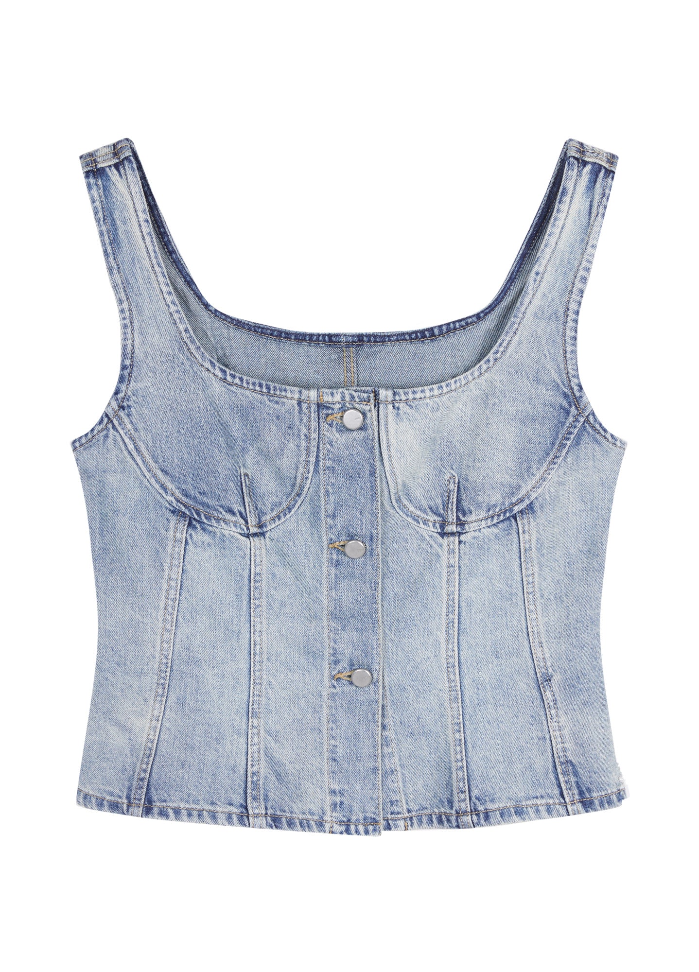 JNBY Cropped Cotton Denim Vest