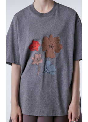 JNBY Miao-inspired Floral Print T-shirt