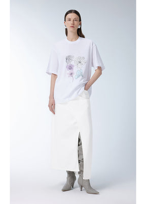 JNBY Miao-inspired Floral Print T-shirt