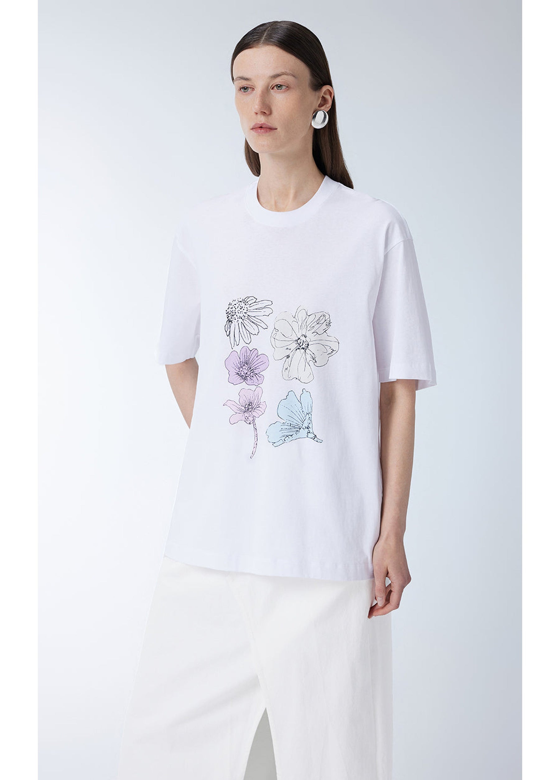 JNBY Miao-inspired Floral Print T-shirt