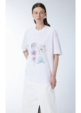 JNBY Miao-inspired Floral Print T-shirt