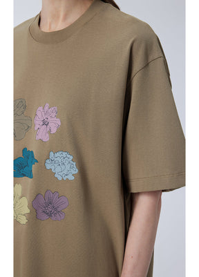 JNBY Miao-inspired Floral Print T-shirt