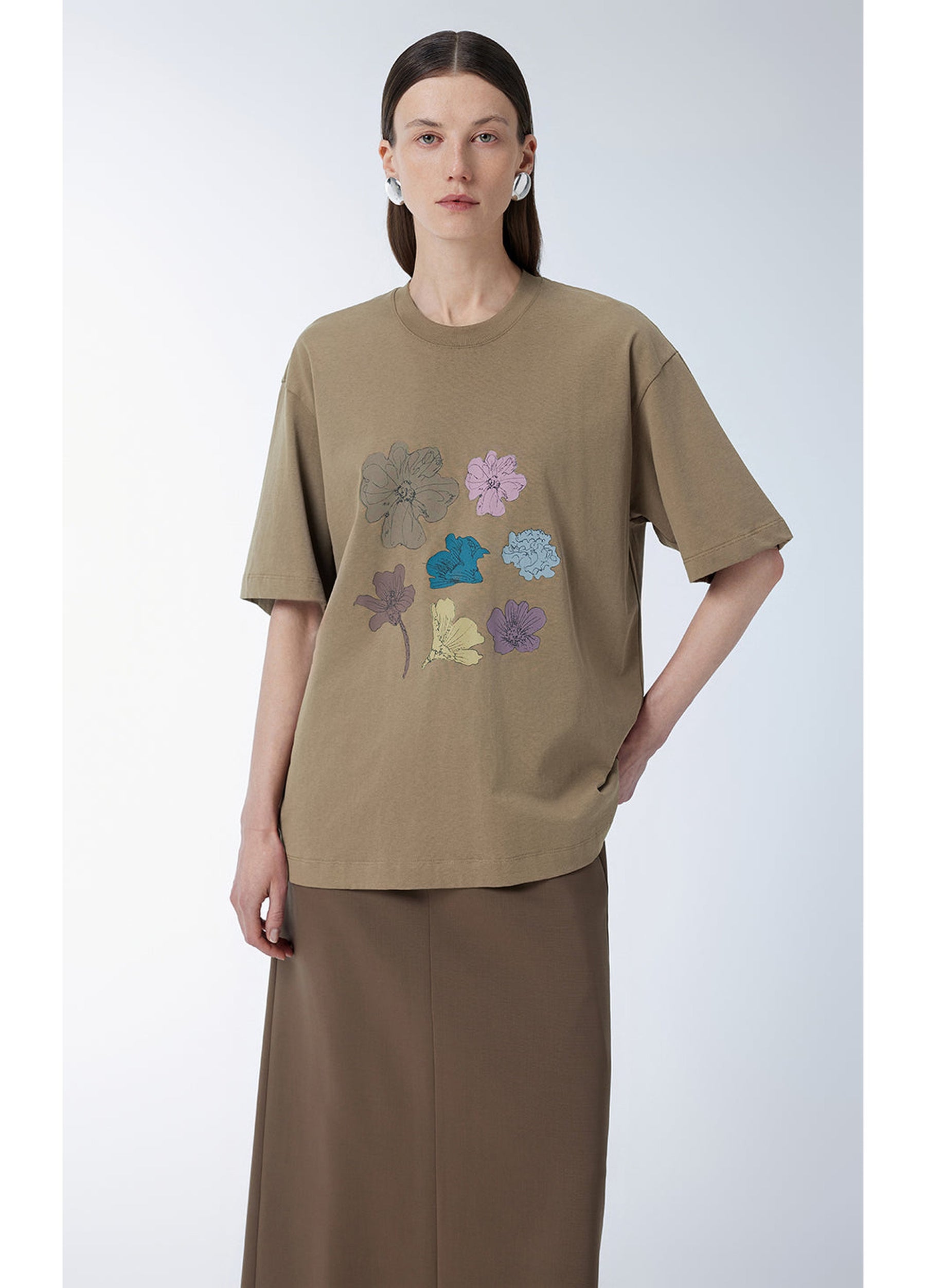 JNBY Miao-inspired Floral Print T-shirt