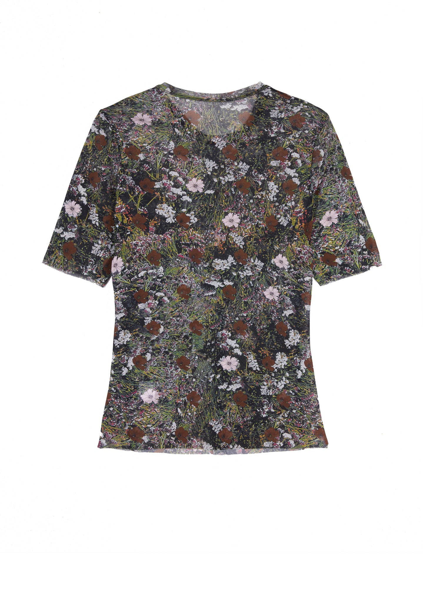 JNBY floral printed short sleeved T-shirt