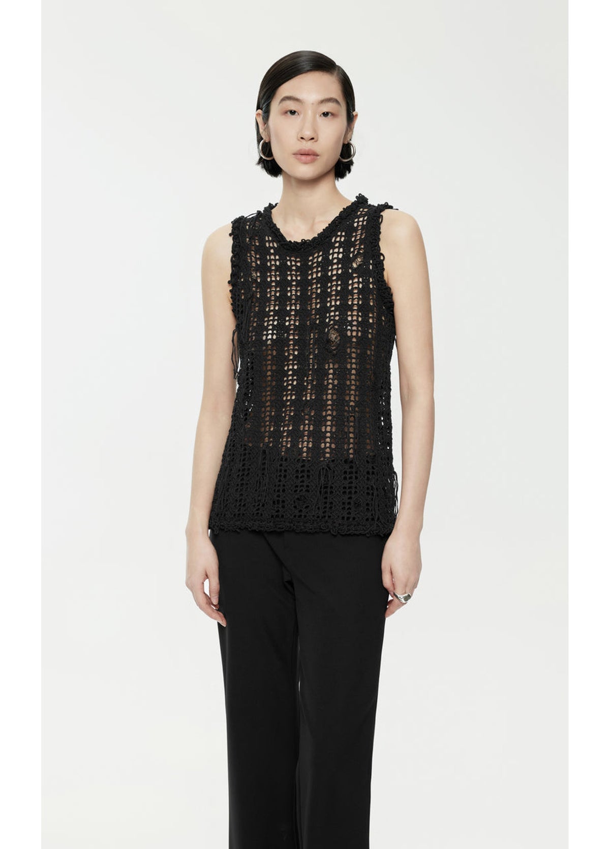 JNBY Knitted vest with a woven feel