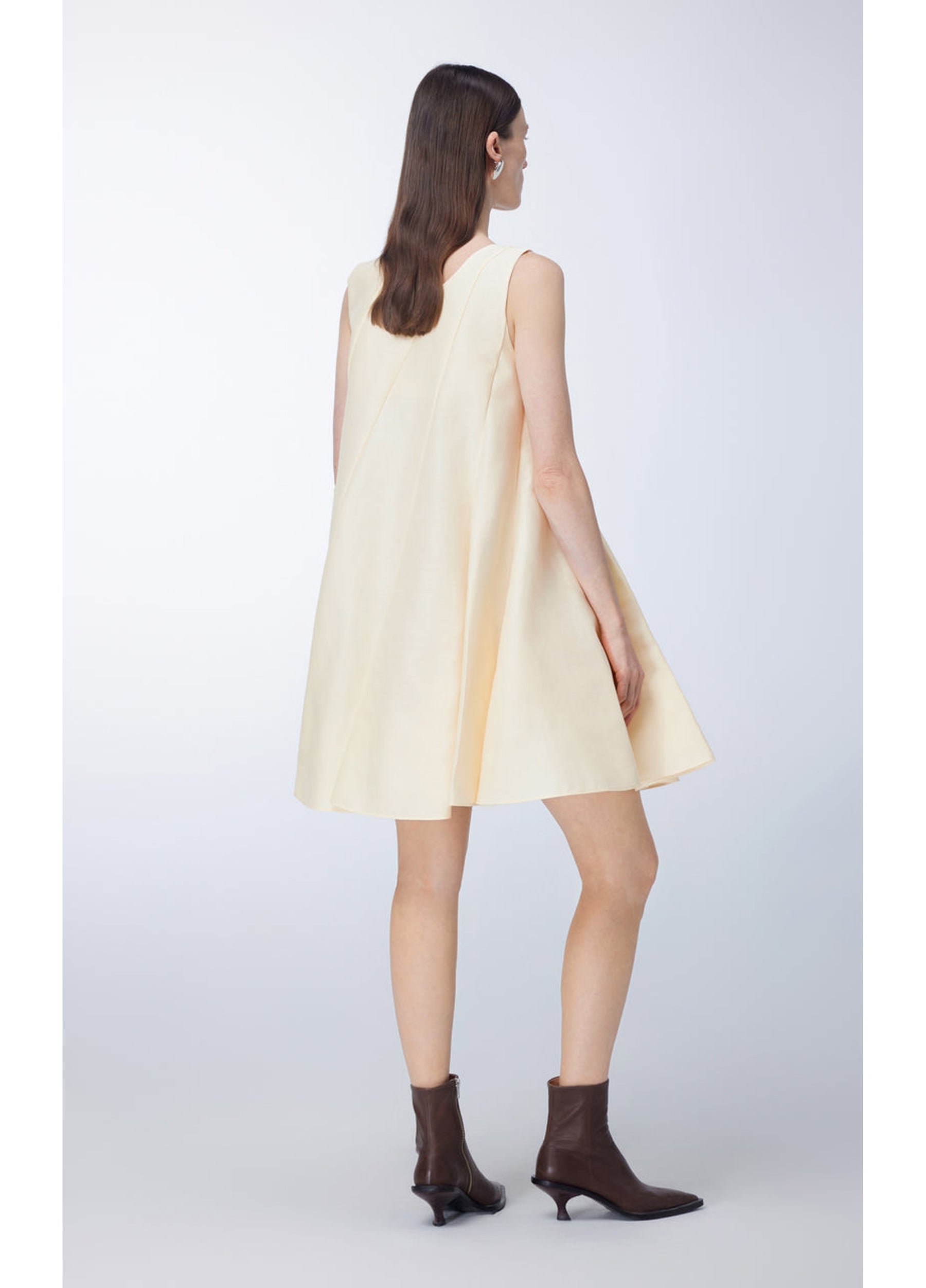 JNBY pleat-detailing cotton-blend dress