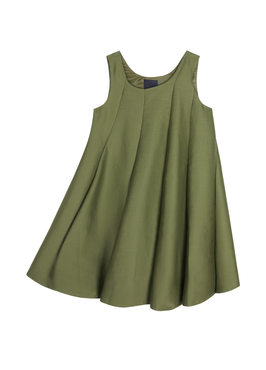 JNBY pleat-detailing cotton-blend dress