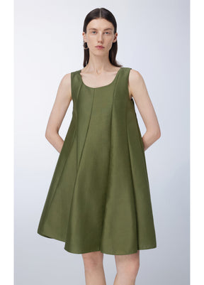 JNBY pleat-detailing cotton-blend dress