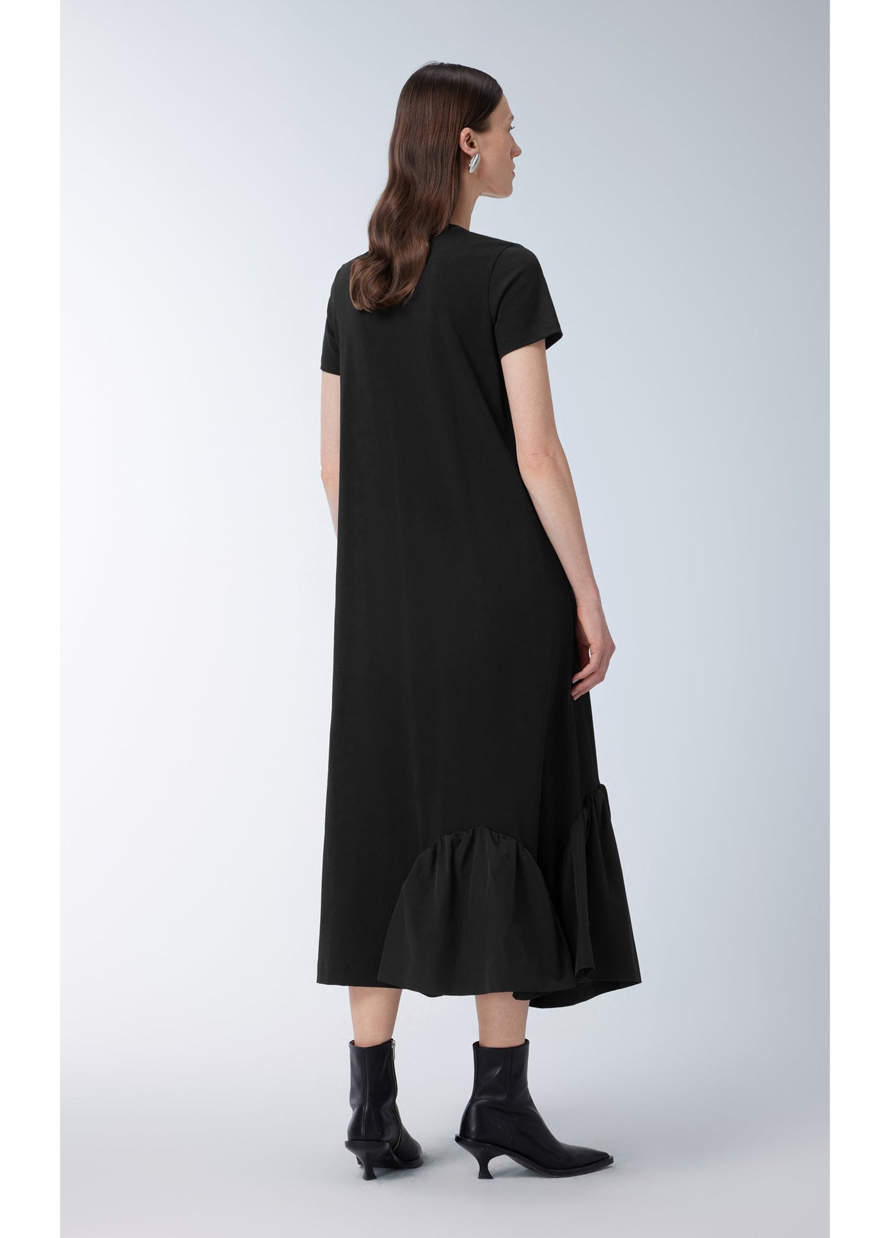 JNBY Short-sleeve Spliced Cotton Dress