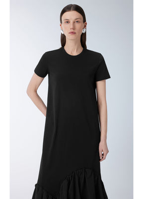 JNBY Short-sleeve Spliced Cotton Dress