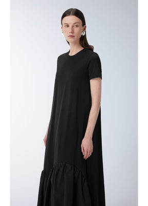 JNBY Short-sleeve Spliced Cotton Dress