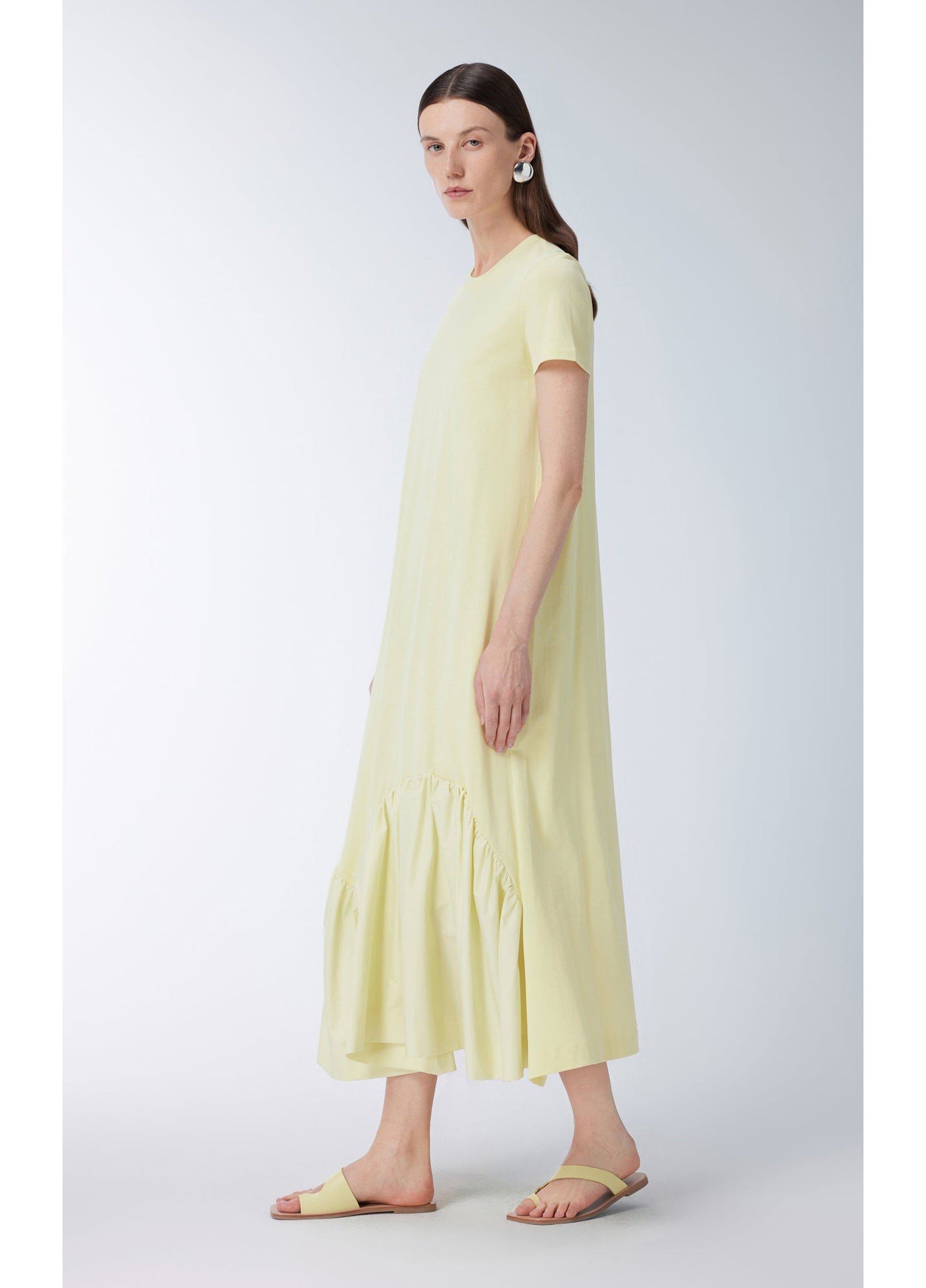 JNBY Short-sleeve Spliced Cotton Dress