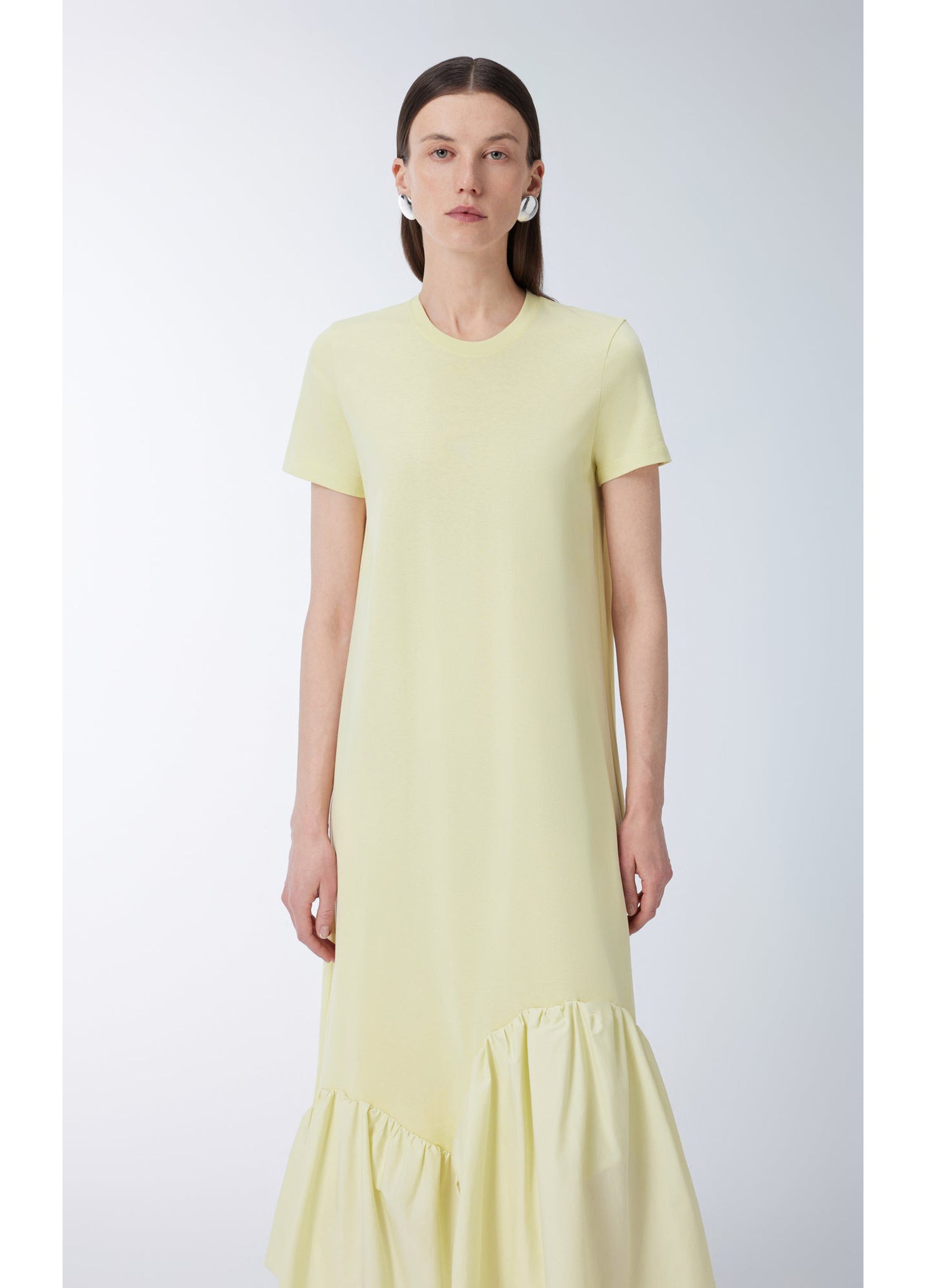 JNBY Short-sleeve Spliced Cotton Dress